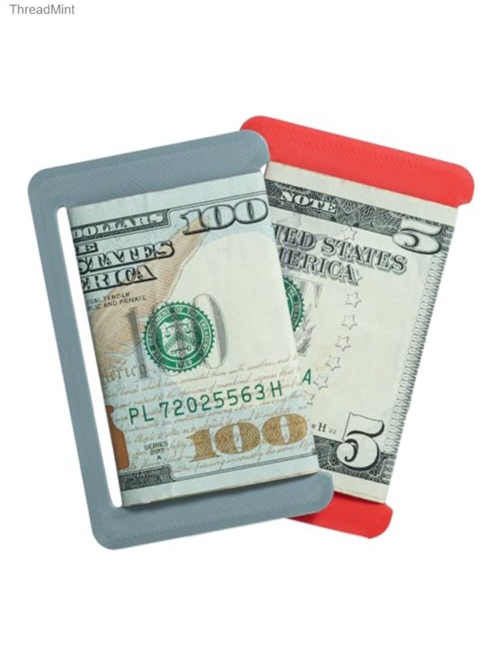 Ultra Slim Cash Organizer Minimalist Wallet Insert Holds 10 Bills